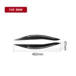 Carbon Fiber Car Lamp Eyebrow Decorative Sticker for BMW 5 Series F10 2014-2016 - Image 5