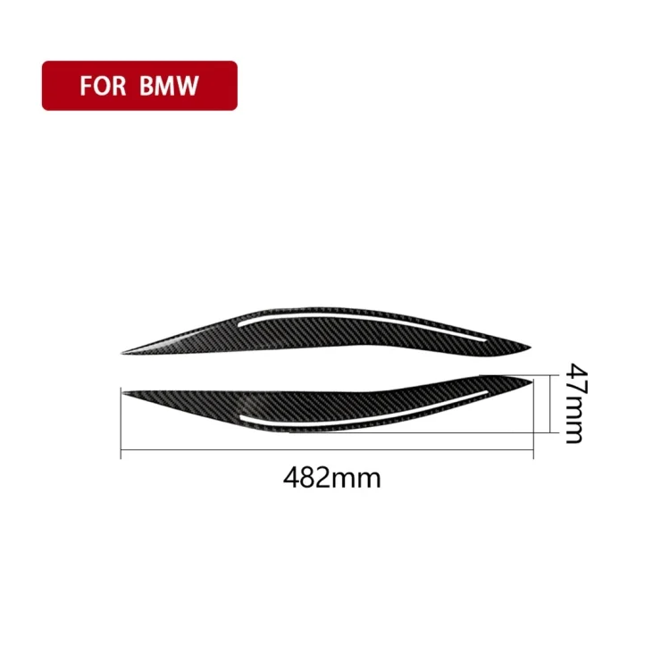 CRP8215_4.webp Carbon Fiber Car Lamp Eyebrow Decorative Sticker for BMW 5 Series F10 2014-2016 - Image 5