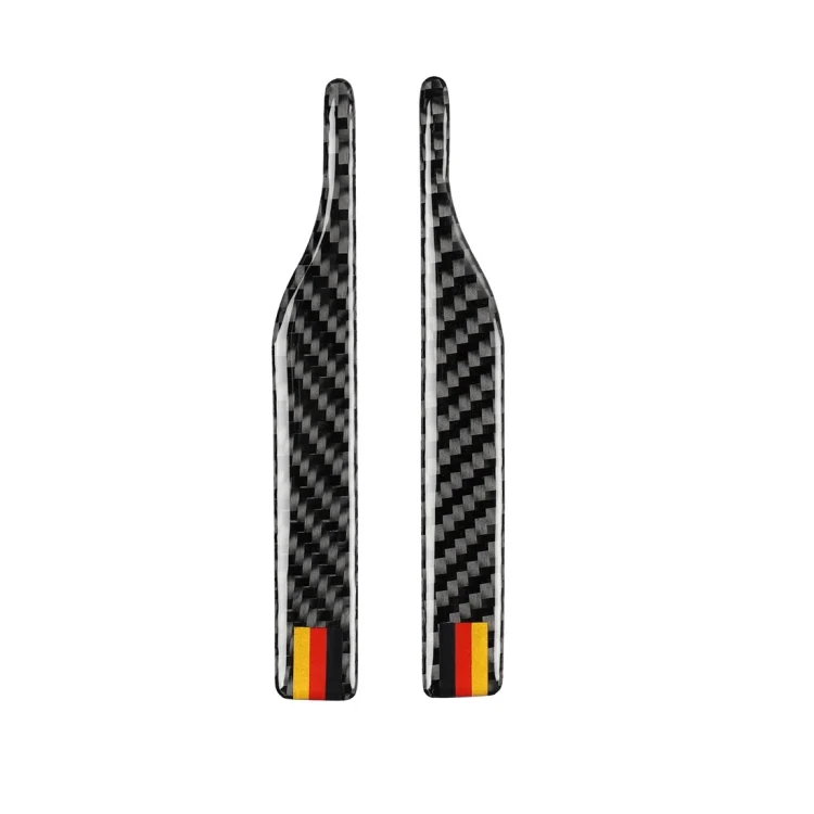 CRP8904_1.webp Car Carbon Fiber German Flag Pattern Rearview Mirror Anti-collision Sticker for Audi TT, Left and Right Drive Universal, B Style - Image 2