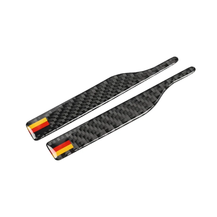 CRP8904_2.webp Car Carbon Fiber German Flag Pattern Rearview Mirror Anti-collision Sticker for Audi TT, Left and Right Drive Universal, B Style - Image 3