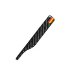 Car Carbon Fiber German Flag Pattern Rearview Mirror Anti-collision Sticker for Audi TT, Left and Right Drive Universal, B Style - Image 4