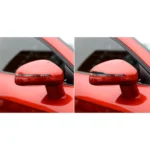 Car Carbon Fiber German Flag Pattern Rearview Mirror Anti-collision Sticker for Audi TT, Left and Right Drive Universal, B Style - Image 7