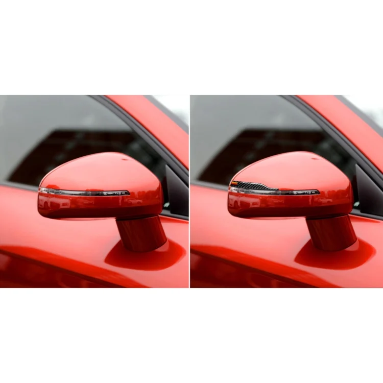 CRP8904_6.webp Car Carbon Fiber German Flag Pattern Rearview Mirror Anti-collision Sticker for Audi TT, Left and Right Drive Universal, B Style - Image 7