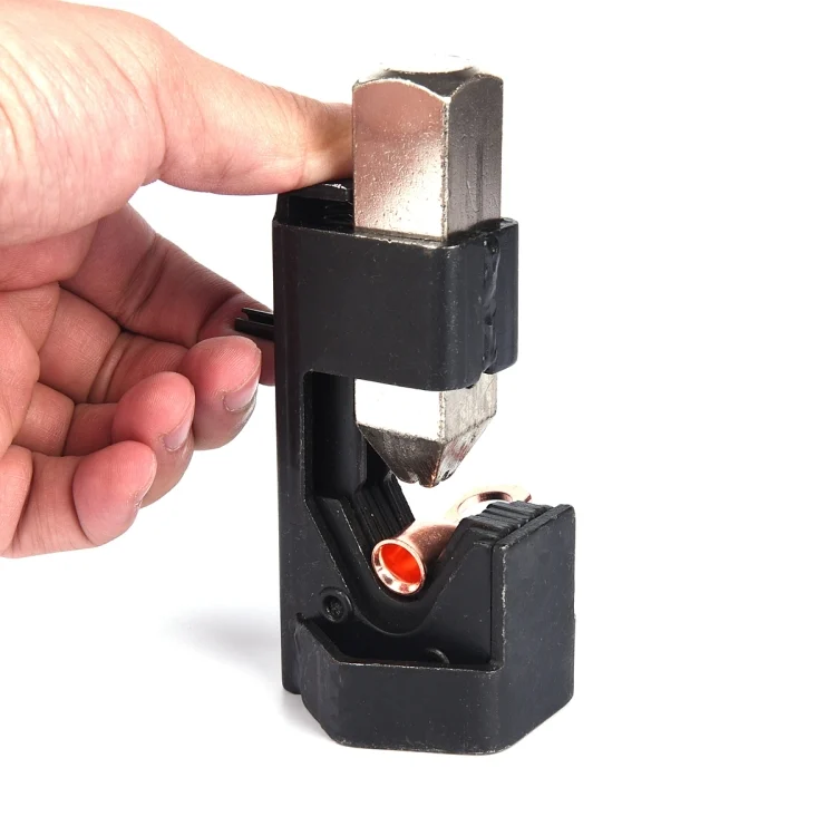CRP9352_2.webp Car Battery Cable Hammer Crimper Hammer Lug Crimper Tool Pliers with T2 Copper 6 x 3/8 Heavy-duty Cold-pressed Wire Terminals - Image 3