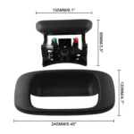 Car Tailgate Handle Trunk Lock Push Button and Bezel Trim Replacement 15997911 for Chevrolet GMC - Image 5