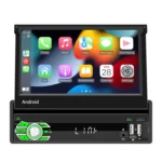 HD 7 inch Single Din Car Android Player GPS Navigation Bluetooth Touch Stereo Radio, Support Mirror Link & FM & WIFI