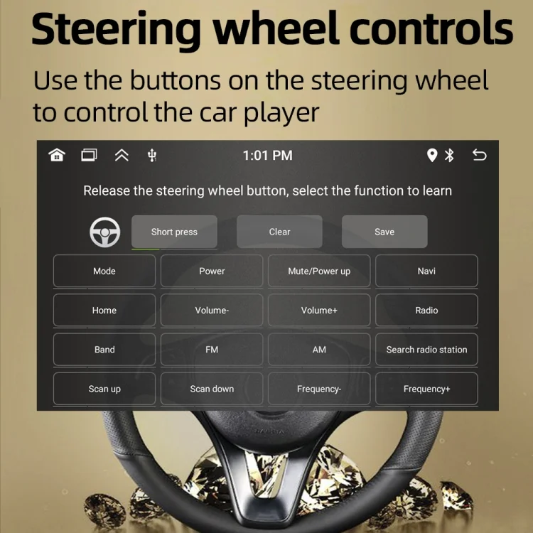 CRP9618_12.webp HD 7 inch Single Din Car Android Player GPS Navigation Bluetooth Touch Stereo Radio, Support Mirror Link & FM & WIFI - Image 13