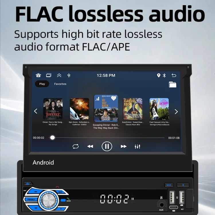 CRP9618_15.webp HD 7 inch Single Din Car Android Player GPS Navigation Bluetooth Touch Stereo Radio, Support Mirror Link & FM & WIFI - Image 16