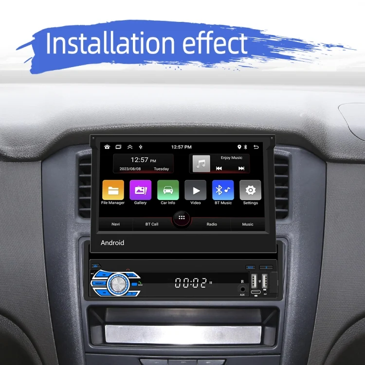 CRP9618_18.webp HD 7 inch Single Din Car Android Player GPS Navigation Bluetooth Touch Stereo Radio, Support Mirror Link & FM & WIFI - Image 19