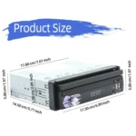 HD 7 inch Single Din Car Android Player GPS Navigation Bluetooth Touch Stereo Radio, Support Mirror Link & FM & WIFI - Image 3