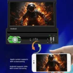 HD 7 inch Single Din Car Android Player GPS Navigation Bluetooth Touch Stereo Radio, Support Mirror Link & FM & WIFI - Image 9