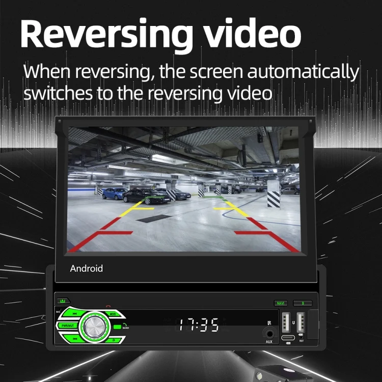 CRP9618_9.webp HD 7 inch Single Din Car Android Player GPS Navigation Bluetooth Touch Stereo Radio, Support Mirror Link & FM & WIFI - Image 10