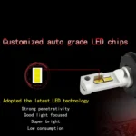 2 PCS P18 H7 DC11-30V 52W 6500K 6500LM Car LED Headlight Lamps - Image 5