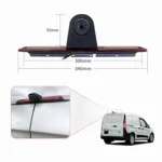 PZ461 Car Waterproof High Position Tail Light Brake Light View Camera + 7 inch Rearview Monitor for Mercedes Benz / Volkswagen - Image 5