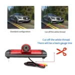PZ460 Car Waterproof HD High Position Brake Light View Camera + 7 inch Rearview Monitor for Fiat / Citroen / Peugeot - Image 11