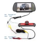 PZ460 Car Waterproof HD High Position Brake Light View Camera + 7 inch Rearview Monitor for Fiat / Citroen / Peugeot - Image 10
