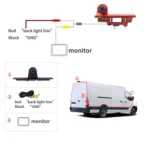 PZ463 Car Waterproof 170 Degree View Camera for Renault / Opel - Image 11