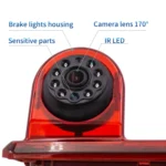 PZ463 Car Waterproof 170 Degree View Camera for Renault / Opel - Image 7