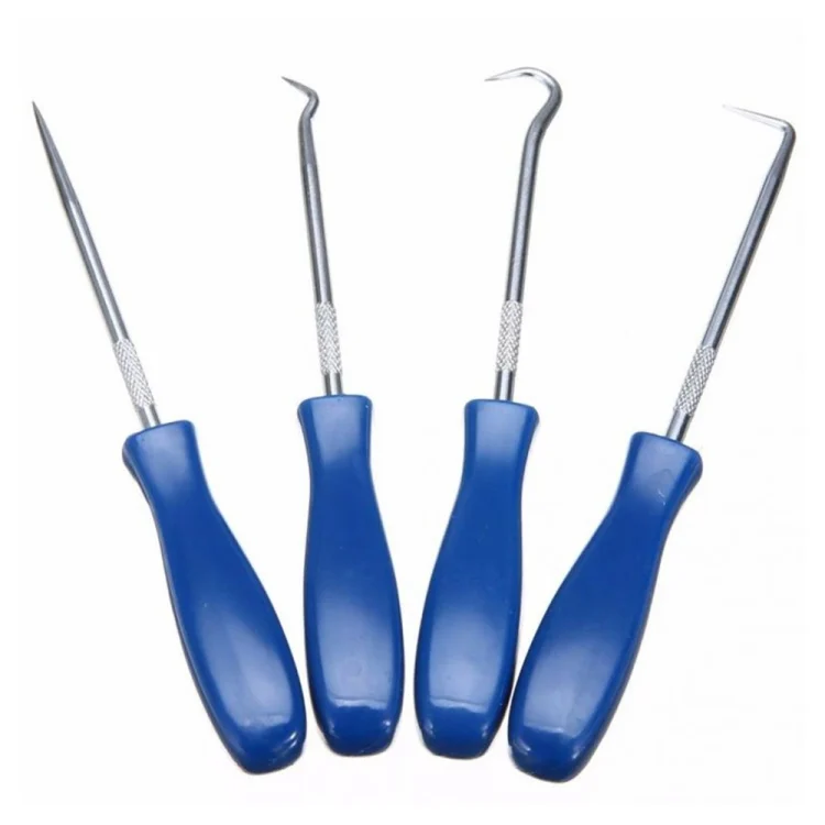 CRP9819_1.webp 4 PCS Car Pick and Hook Set O Ring Oil Seal Gasket Puller Remover Craft Hand Tool Car Remover Tool Set - Image 2