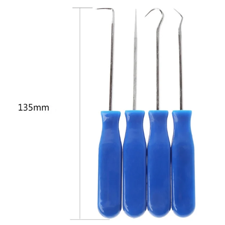CRP9819_2.webp 4 PCS Car Pick and Hook Set O Ring Oil Seal Gasket Puller Remover Craft Hand Tool Car Remover Tool Set - Image 3