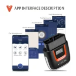 Viecar VP004 Car Mini OBD + USB / Type-C Interface Fault Detector V1.5 WiFi Diagnostic Tool - Image 7