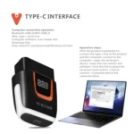 Viecar VP004 Car Mini OBD + USB / Type-C Interface Fault Detector V1.5 WiFi Diagnostic Tool - Image 8