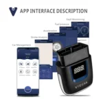 Viecar VP003 Car Mini OBD + USB / Type-C Interface Fault Detector V2.2 Bluetooth Diagnostic Tool - Image 7