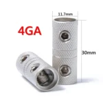 2 PCS Wire Coupler Terminal Butt Connector 4GA AWG Gauge Joiner Barrel Set Screw - Image 4