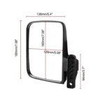Side Mirror Rear View Mirror for Golf Carts - Image 4