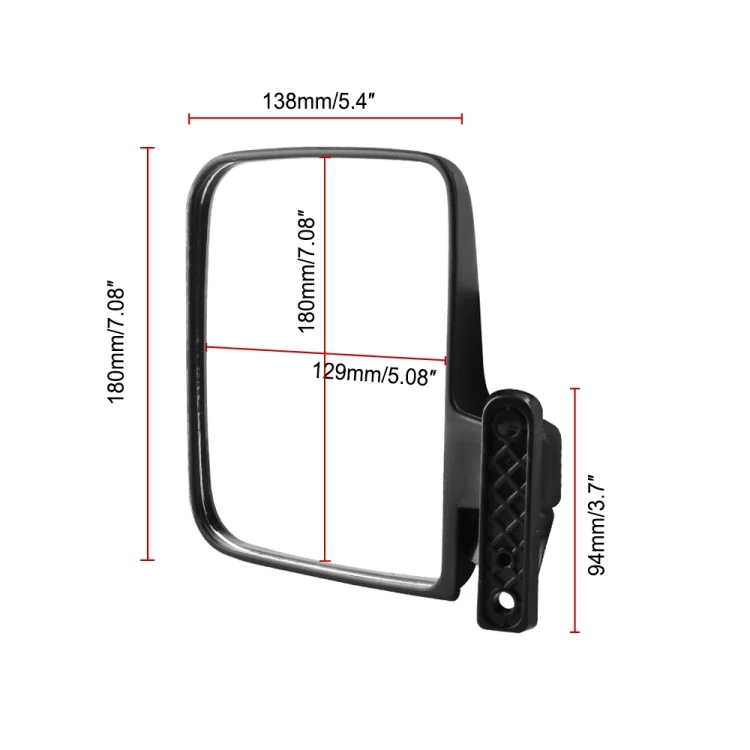 CRP9903_3.webp Side Mirror Rear View Mirror for Golf Carts - Image 4