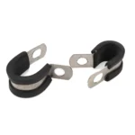 10 PCS Car Rubber Cushion Pipe Clamps Stainless Steel Clamps, Size: 13/8 inch (42mm) - Image 3