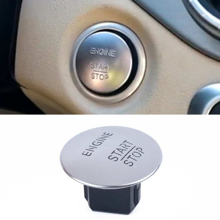 CRP9956.webp Car Keyless Switch Engine Start Key Push Button 2215450514 for Mercedes-Benz W164 W205(Silver) - Image 1