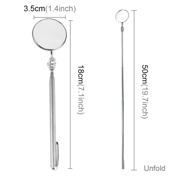 CSM5800_2.webp Vehicle Car Chassis Telescoping Inspection Mirror, Mirror Diameter: 3.5cm, Length: 50cm - Image 3