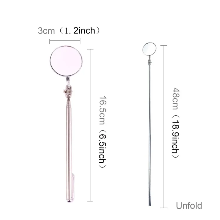 CSM5801_1.webp Vehicle Car Chassis Telescoping Inspection Mirror, Mirror Diameter: 30mm, Length: 165mm - Image 2