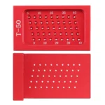 T50 L-Shaped Woodworking Aluminum Alloy Holes Ruler Marking Fixing Tool - Image 4