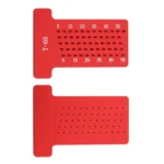 T60 T-Shaped Woodworking Aluminum Alloy Holes Ruler Marking Fixing Tool - Image 4