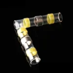 100 PCS AWG12-10 4-6mm Seal Heat Shrink Butt Wire Connectors Yellow Terminals Solder Sleeve - Image 2