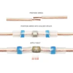 100 PCS AWG26-24 0.25-0.34mm Seal Heat Shrink Butt Wire Connectors White Terminals Solder Sleeve - Image 4