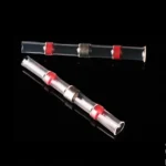 100 PCS AWG22-18 0.5-1.5mm Seal Heat Shrink Butt Wire Connectors Red Terminals Solder Sleeve - Image 2