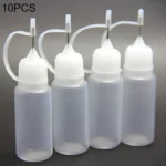 10 PCS PET Pinhole E-cigarette Oil Bottle Capacity: 5ml