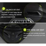Soman 955 Skyeye Motorcycle Full / Open Face Bluetooth Helmet Headset Full Face, Supports Answer / Hang Up Calls - Image 7