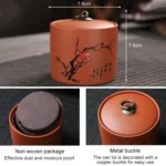 Ceramic Redware Tea Pot Storage Sealed Tea Tank - Image 3