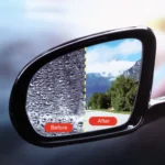 Car Round PET Rearview Mirror Protective Window Clear Anti-fog Waterproof Rain Shield Film - Image 8