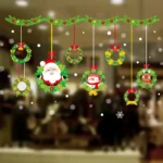 Window Glass Door Removable Christmas Festival Wall Sticker Decoretion - Image 2
