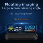 C5 OBD2 + GPS Mode Car HUD Head-up Display Water Temperature / Vehicle Speed / Voltage - Image 3