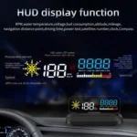 C5 OBD2 + GPS Mode Car HUD Head-up Display Water Temperature / Vehicle Speed / Voltage - Image 6