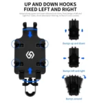 WUPP CS-1205A1 All Aluminum Alloy Motorcycle Navigation Bracket Phone Holder - Image 4