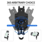 WUPP CS-1205A1 All Aluminum Alloy Motorcycle Navigation Bracket Phone Holder - Image 6
