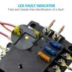 CS-1222A1 High Current Independent Positive and Negative 6-way LED Indicator Plug Fuse Box - Image 6