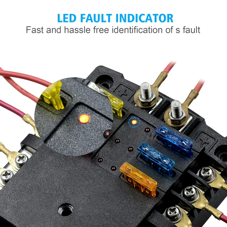 EDA0010174_5.webp CS-1222A1 High Current Independent Positive and Negative 6-way LED Indicator Plug Fuse Box - Image 6